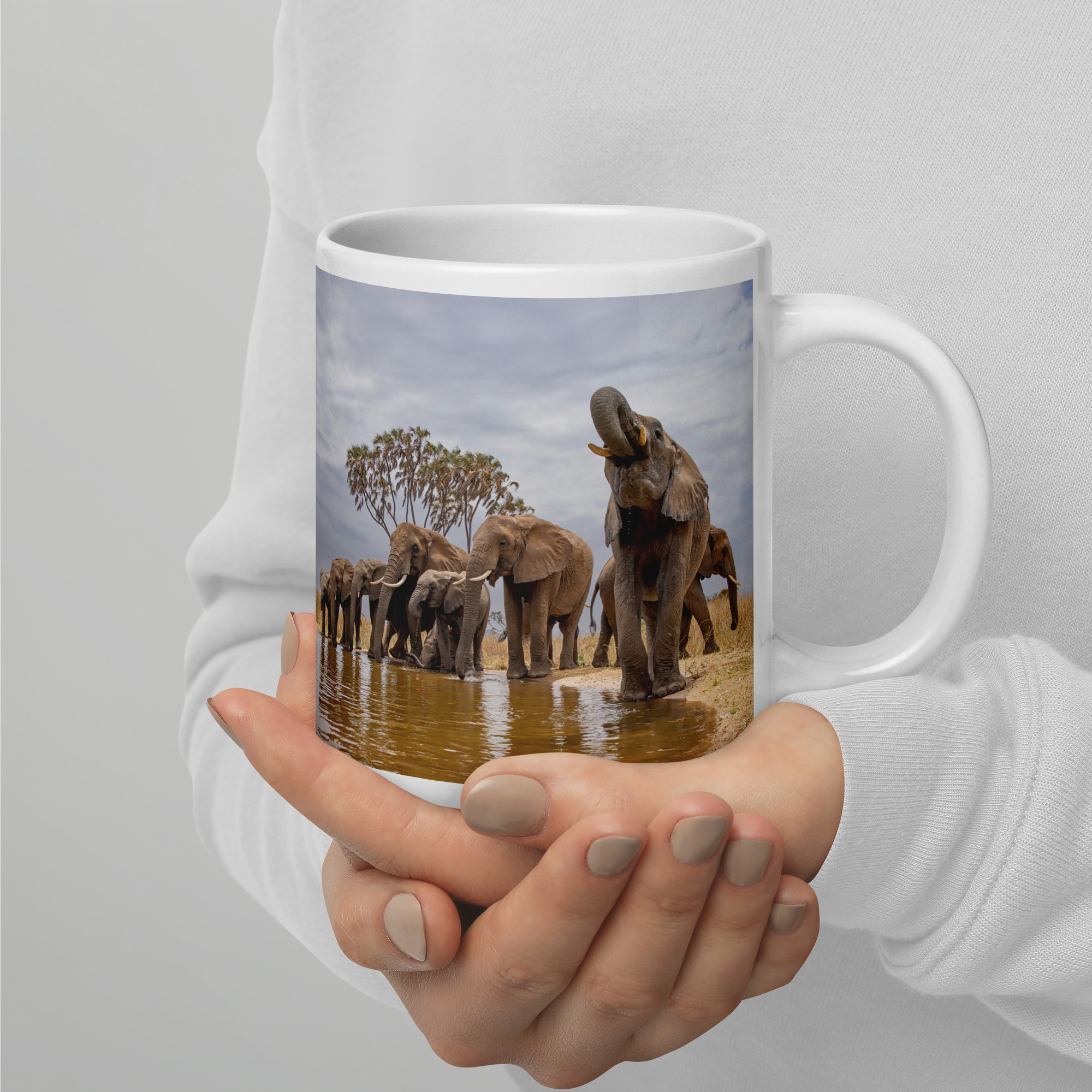 Thirsty Herd – 20 oz Ceramic Mug by Paul Renner - Image 3